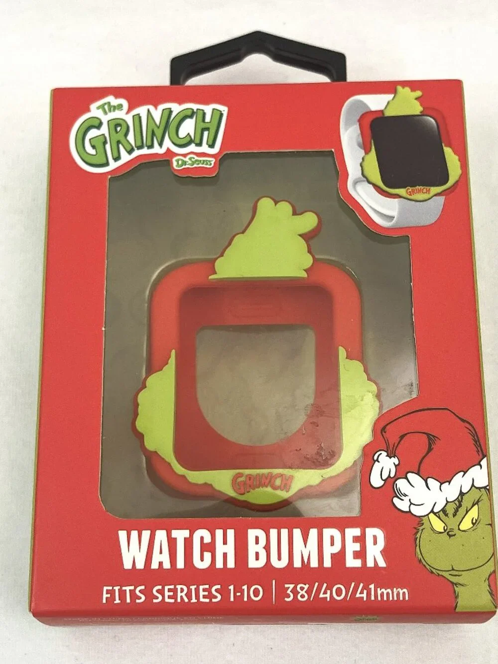 CultureFly The Grinch Face Apple Watch Bumper Case (Series 1-10)